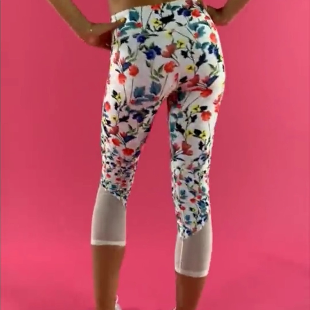 Fabletics cropped floral leggings